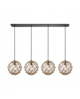 Elk 10715-4LP  Coastal Inlet Linear Pendant 4 Light 